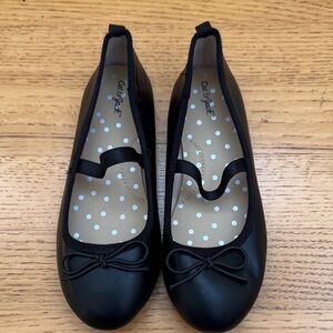 Cat & Jack Girls' Black Ballet Flats with Bow